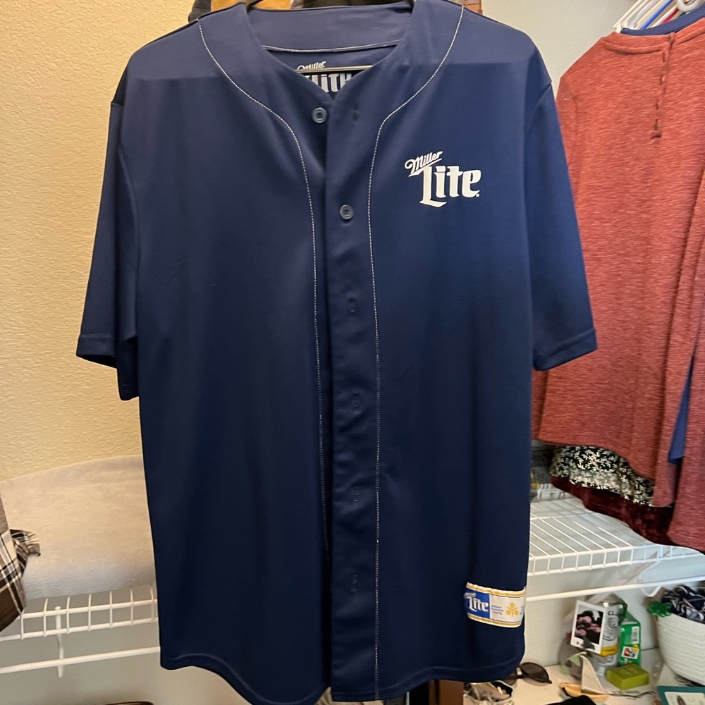 Miller lite baseball jersey